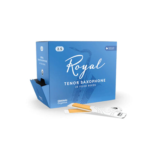Pack de Cañas Royal Organic para Saxo Tenor de 2.5 RKB0125-B25 (25 unidades)