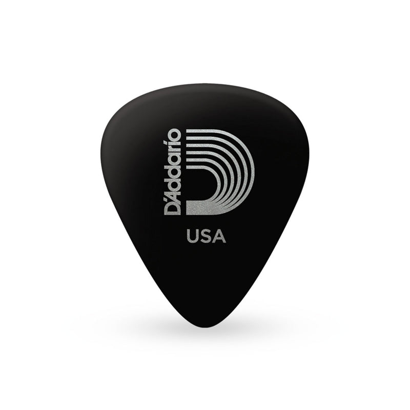 Pack de 10 Uñas D'Addario 1CBK2-10, Light, Classic Celluloid, Black