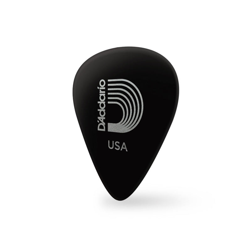 Pack de 10 Uñas D'Addario 1CBK2-10, Light, Classic Celluloid, Black