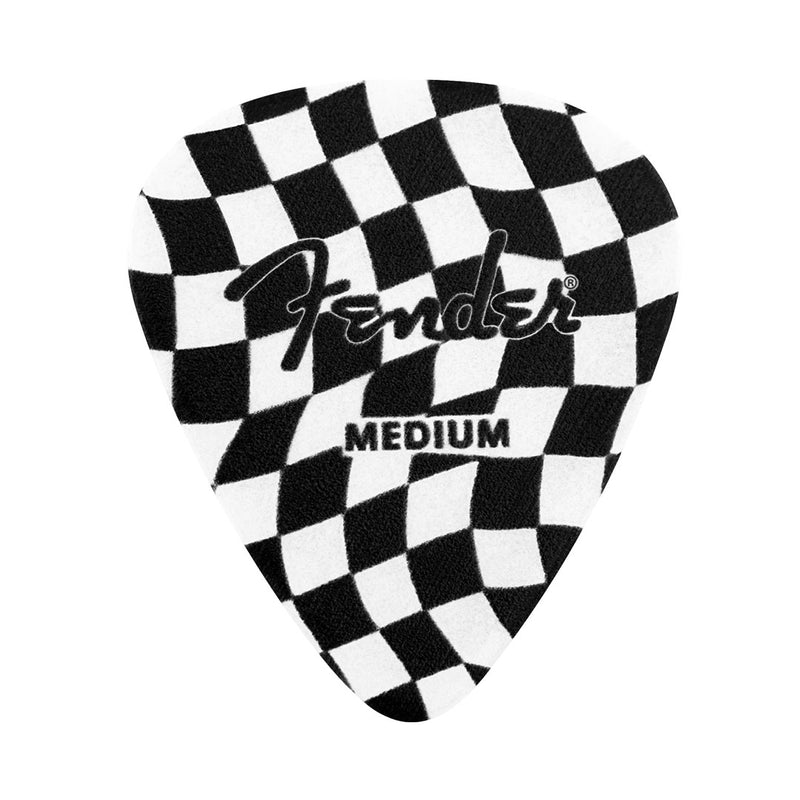 Pack de 8 Púas de Celuloide Forma 351 - Wavy Checkboard
