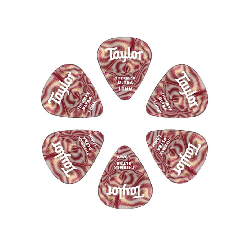 Paquete de 6 Uñas Taylor Forma 351 de 1 mm Ruby Swirl Ultra 70710