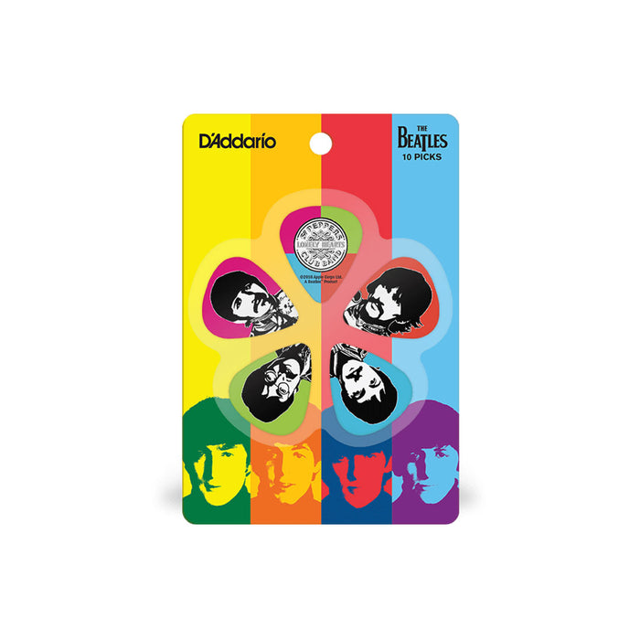 Uñas D'addario "The Beatles Sgt. Pepper's" de 0.5 mm Pack de 10