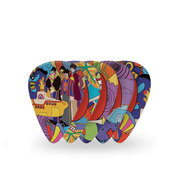 Uñas D'addario "The Beatles Yellow Submarine" de 0.5 mm Pack de 10