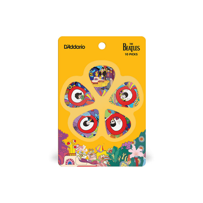 Uñas D'addario "The Beatles Yellow Submarine" de 0.5 mm Pack de 10