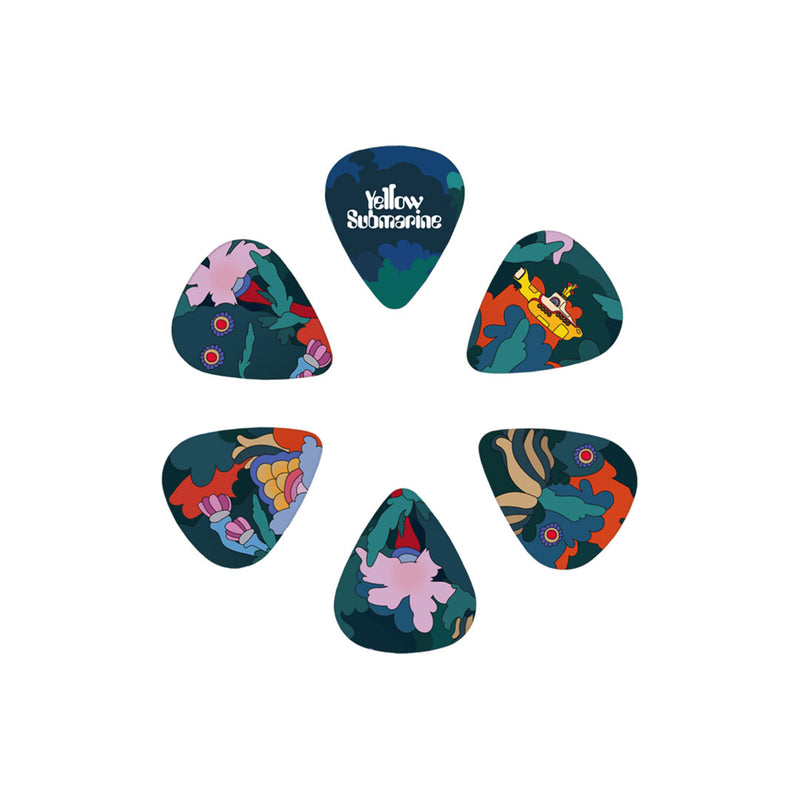 Uñas D'addario "The Beatles Yellow Submarine" 1CWH4-10B9 de 0.7 mm Pack de 15 - Blue