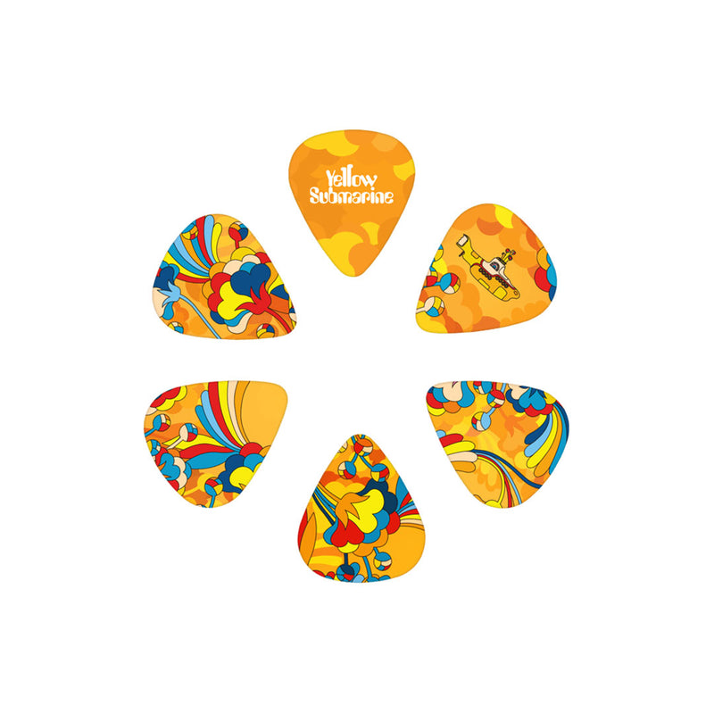 Uñas D'addario "The Beatles Yellow Submarine" 1CWH4-11B1 de 0.7 mm Pack de 15 - Orange