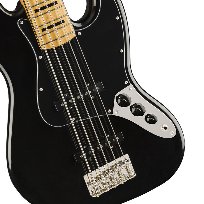 Bajo Electrico Squier Classic Vibe '70s Jazz Bass V Maple Black