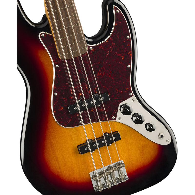 Bajo Eléctrico Squier Classic Vibe '60s Jazz Bass® Fretless con diapasón de Laurel - 3 Color Sunburst