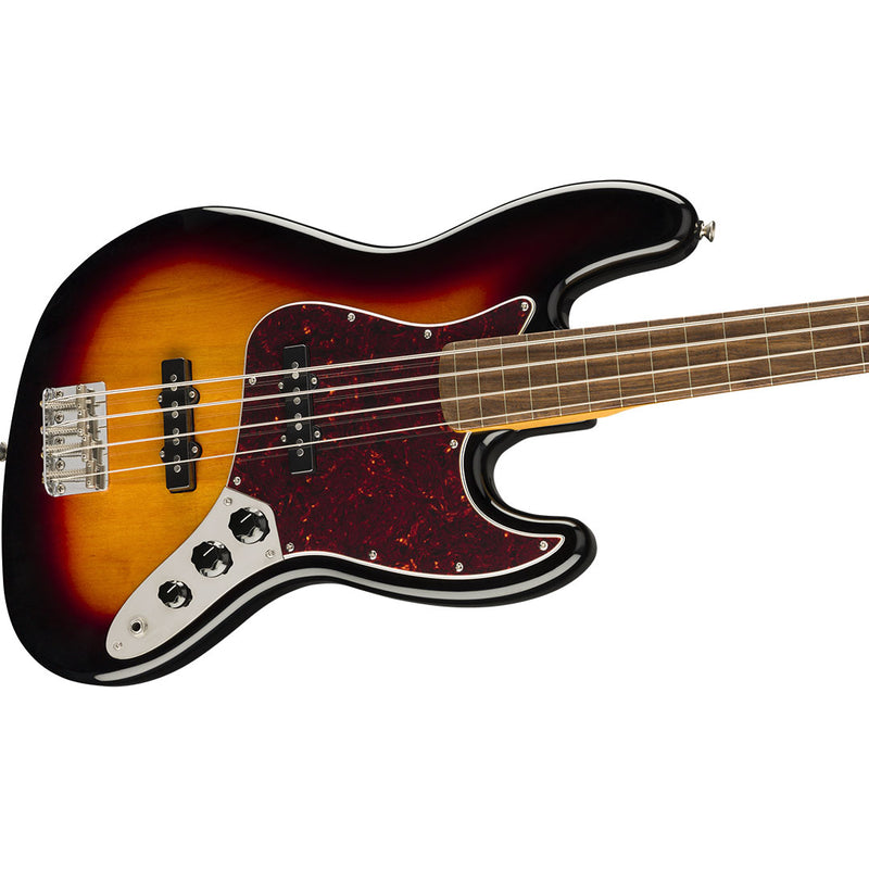 Bajo Eléctrico Squier Classic Vibe '60s Jazz Bass® Fretless con diapasón de Laurel - 3 Color Sunburst