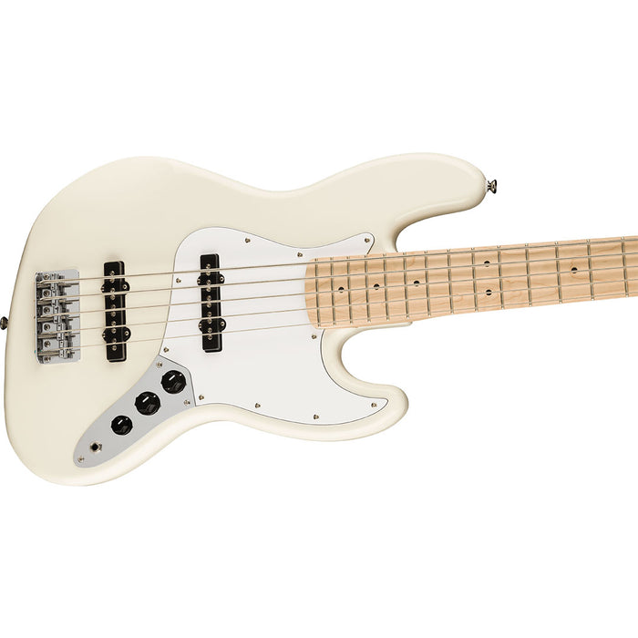 Bajo Eléctrico Squier Affinity Series Jazz Bass V con mástil de Maple - Olympic White