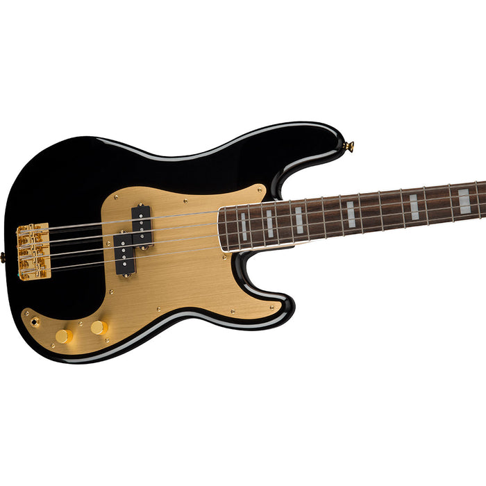 Bajo Eléctrico Squier 40th Anniversary Precision Bass Gold Edition con mástil de laurel - Black