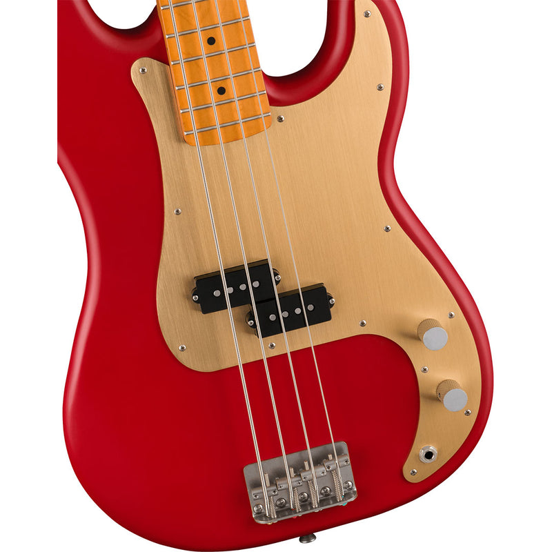 Bajo Eléctrico Squier 40th Anniversary Precision Bass® Vintage Edition con mástil de Maple - Satin Dakota Red