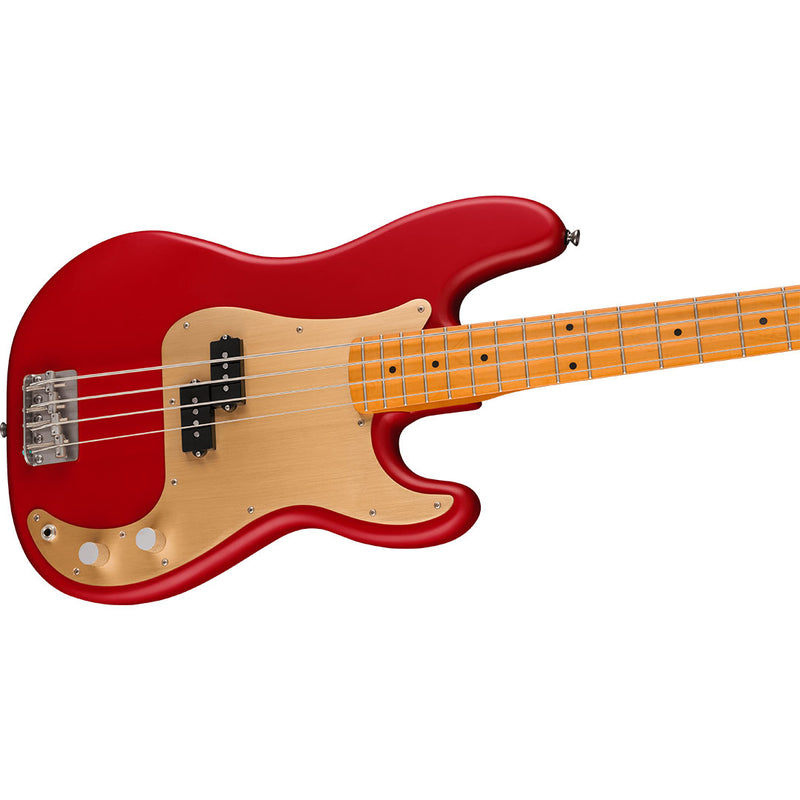 Bajo Eléctrico Squier 40th Anniversary Precision Bass® Vintage Edition con mástil de Maple - Satin Dakota Red