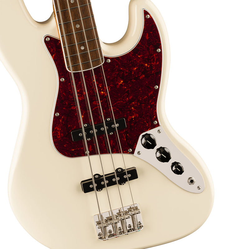 Bajo Eléctrico Squier Jazz Bass® Classic Vibe™ Mid-'60s de Edición Limitada con mástil de Laurel - Olympic White