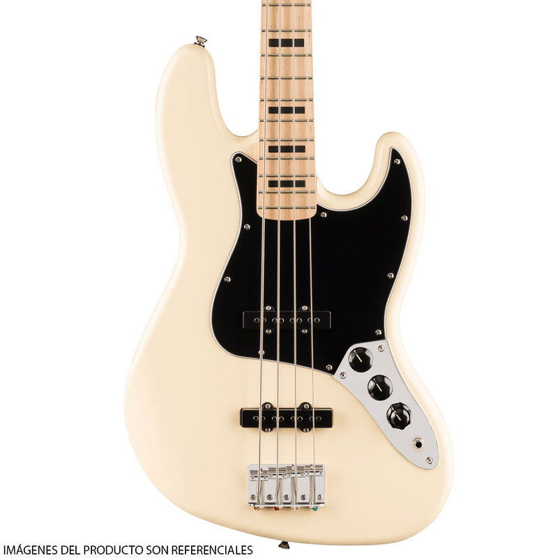 Bajo Eléctrico Squier Affinity® Active Jazz Bass® con diapasón de Maple - Olympic White