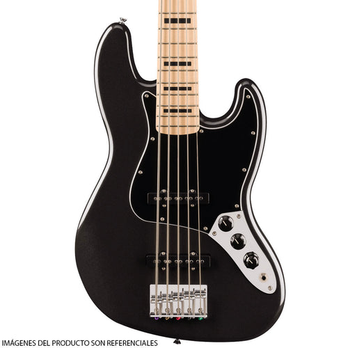 Bajo Eléctrico Squier Affinity™ Jazz Bass® V Active de 5 cuerdas con diapasón de Maple - Black Metallic