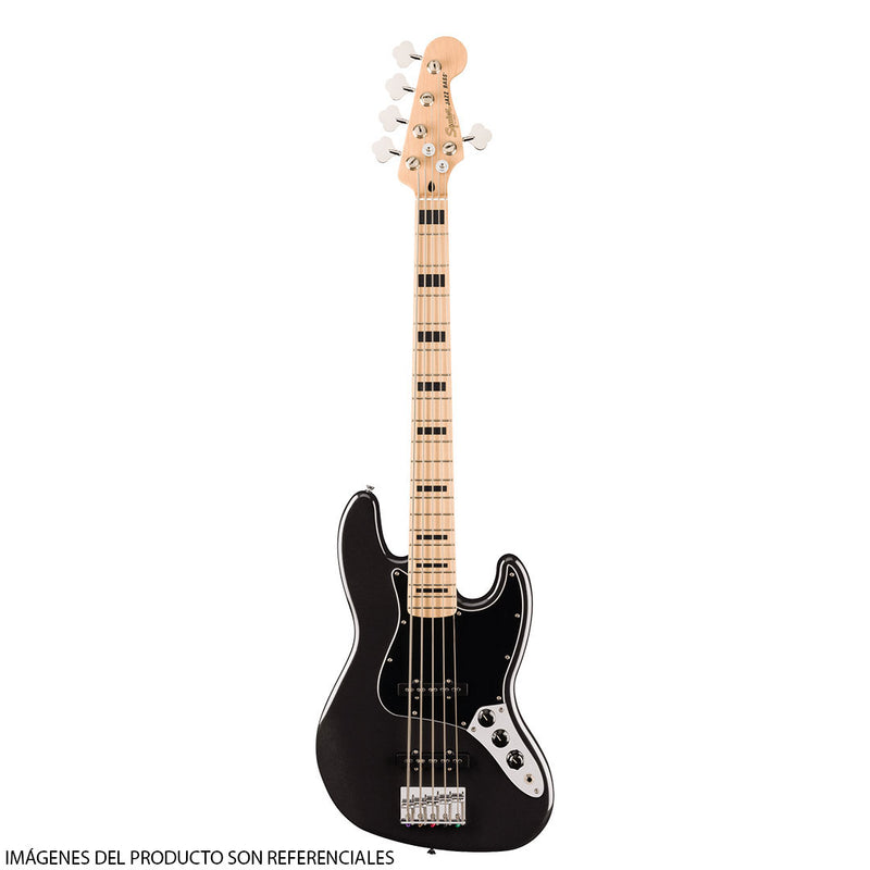 Bajo Eléctrico Squier Affinity™ Jazz Bass® V Active de 5 cuerdas con diapasón de Maple - Black Metallic