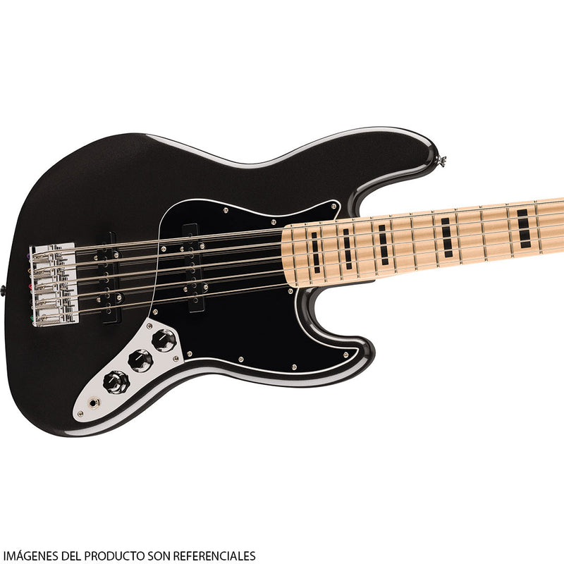 Bajo Eléctrico Squier Affinity™ Jazz Bass® V Active de 5 cuerdas con diapasón de Maple - Black Metallic