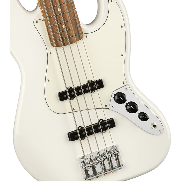 Bajo Eléctrico Fender Player Jazz Bass V Pau Ferro-Polar White