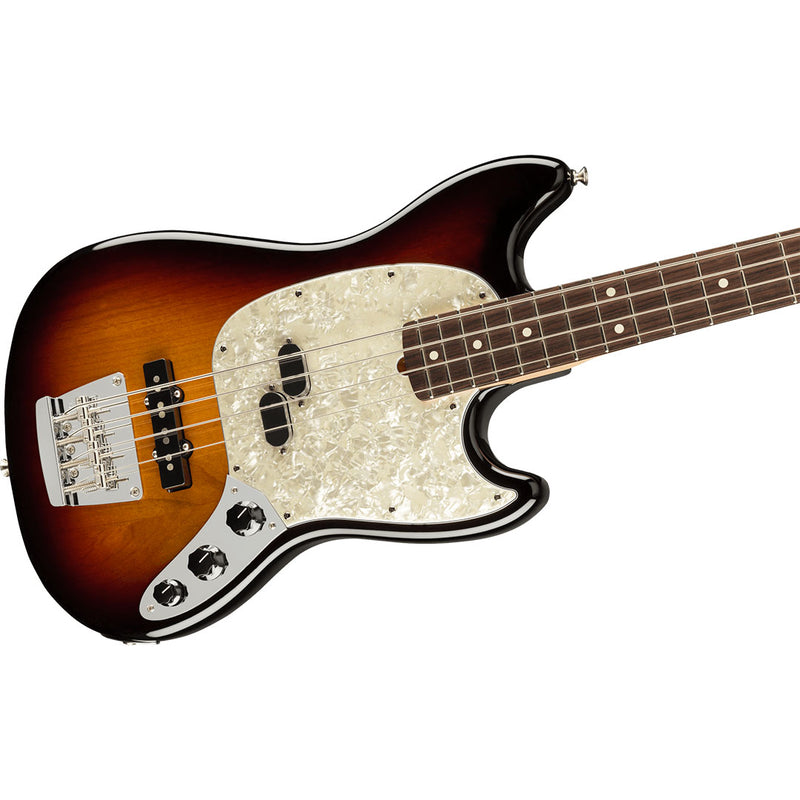 Bajo Eléctrico Fender American Performer Mustang Bass con mástil de Palo Rosa - 3 Tone Sunburst
