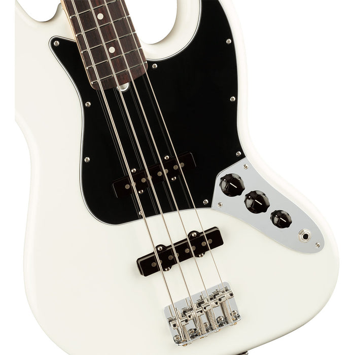 Bajo Eléctrico Fender American Performer Jazz Bass con mástil de Palo de Rosa - Arctic White