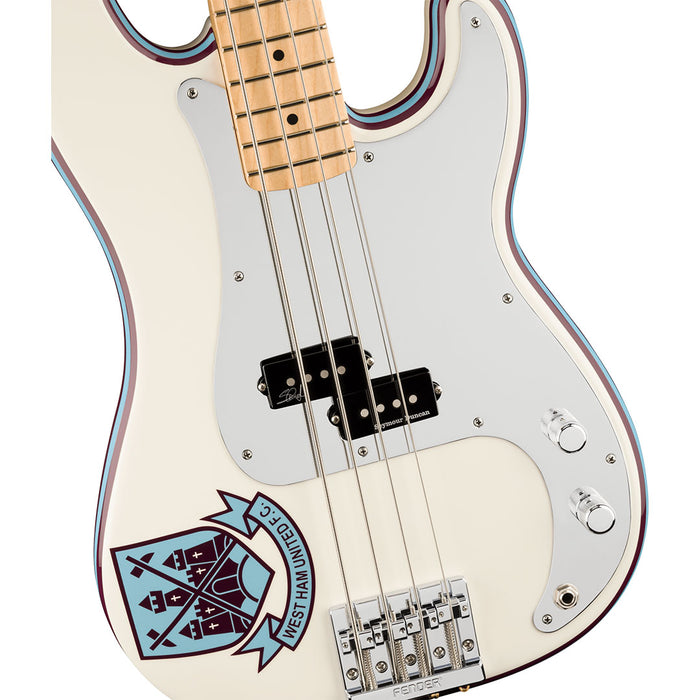 Bajo Eléctrico Fender Steve Harris Precision Bass con cuello de Maple - Olympic White