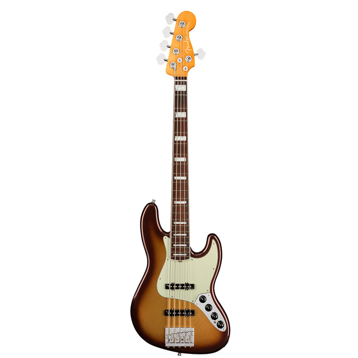 Bajo Eléctrico Fender American Ultra Jazz Bass V con mástil de palo de rosa - Mocha Burst