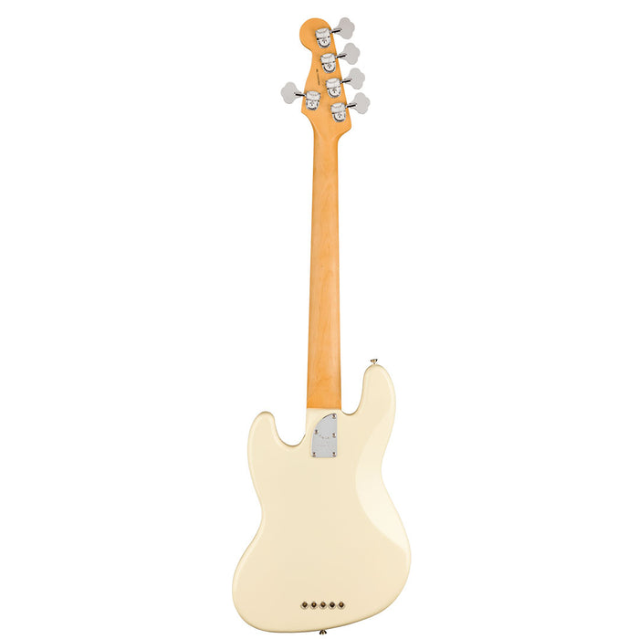 Bajo Eléctrico Fender American Professional II Jazz Bass V con mástil de palo de rosa - Olympic White