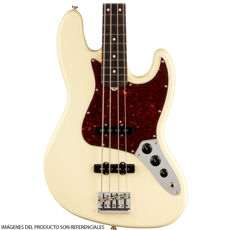 Bajo Eléctrico Fender American Professional II Jazz Bass® con diapasón de Palo de Rosa - Olympic White