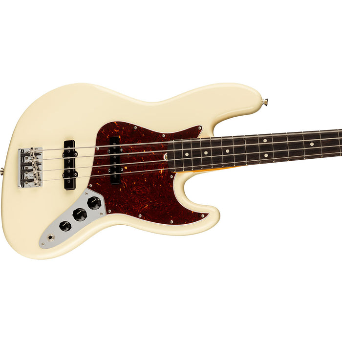Bajo Eléctrico Fender American Professional II Jazz Bass con mástil de Palo de Rosa - Olympic White