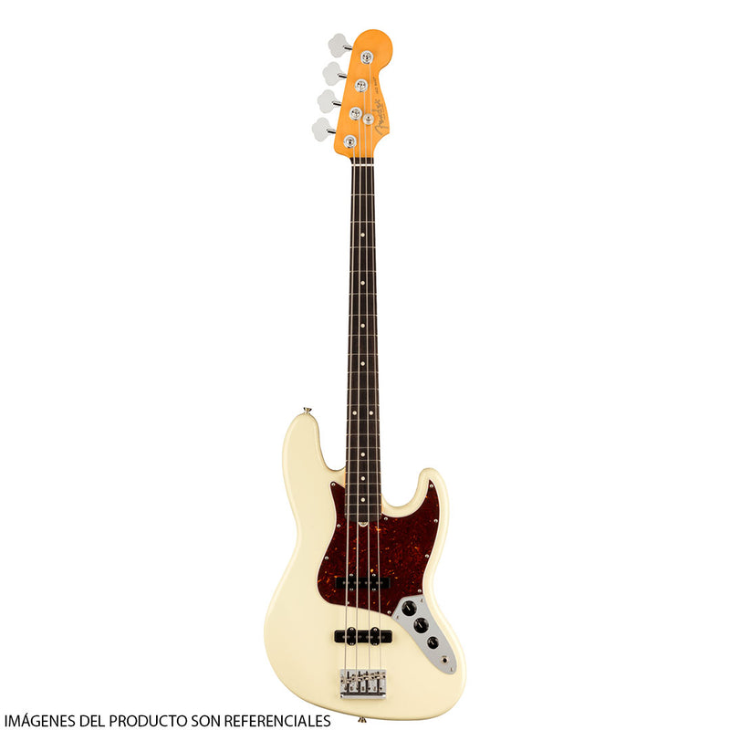 Bajo Eléctrico Fender American Professional II Jazz Bass® con diapasón de Palo de Rosa - Olympic White