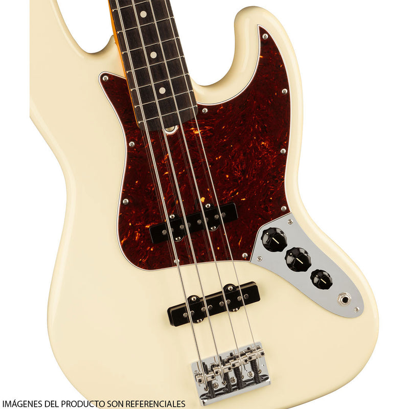 Bajo Eléctrico Fender American Professional II Jazz Bass® con diapasón de Palo de Rosa - Olympic White