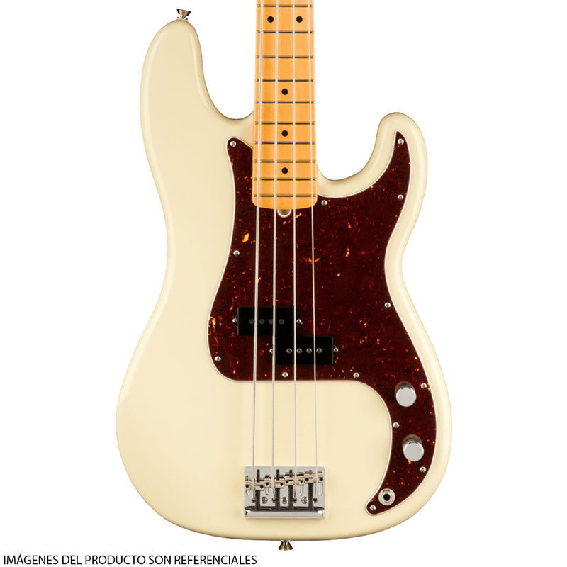 Bajo Eléctrico Fender American Professional II Precision Bass® con diapasón de Maple - Olympic White