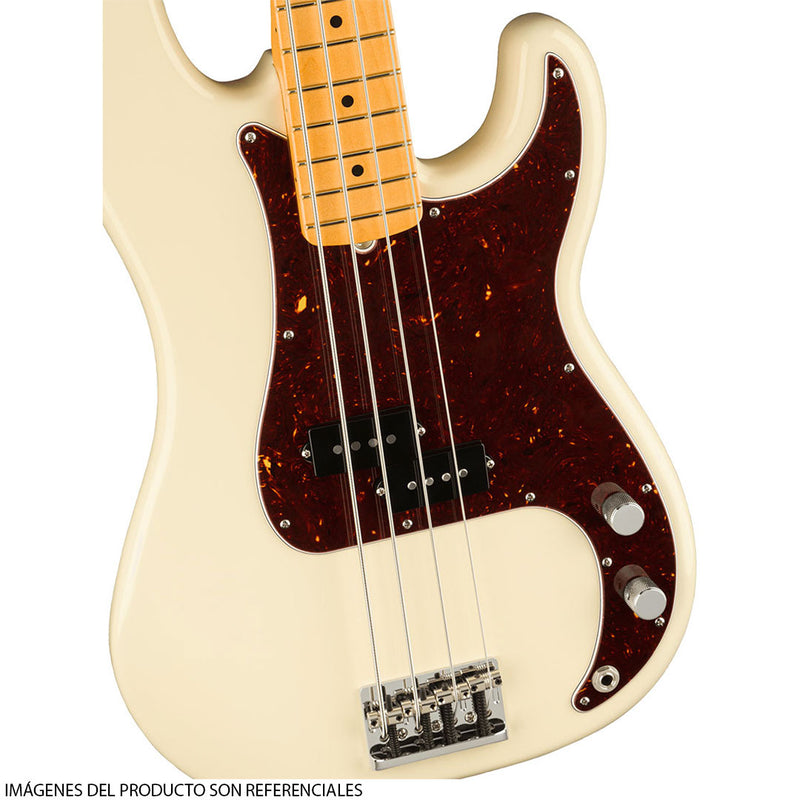 Bajo Eléctrico Fender American Professional II Precision Bass® con diapasón de Maple - Olympic White