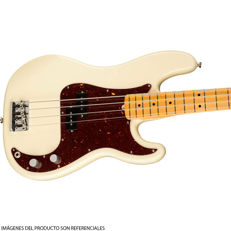 Bajo Eléctrico Fender American Professional II Precision Bass® con diapasón de Maple - Olympic White