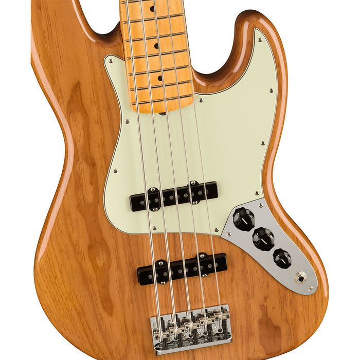 Bajo Eléctrico Fender American Professional II Jazz Bass V con mástil de maple - Roasted Pine