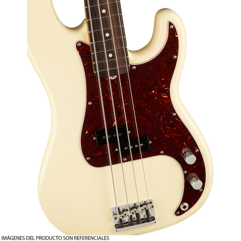 Bajo Eléctrico Fender American Professional II Precision Bass® con diapasón de Palorosa - Olympic White