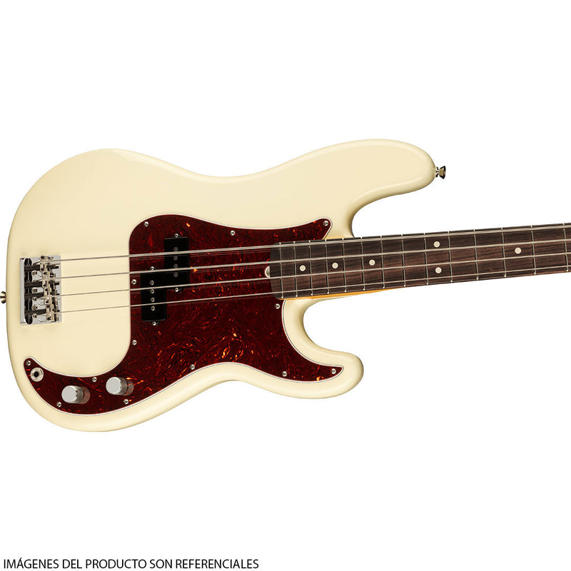 Bajo Eléctrico Fender American Professional II Precision Bass® con diapasón de Palorosa - Olympic White