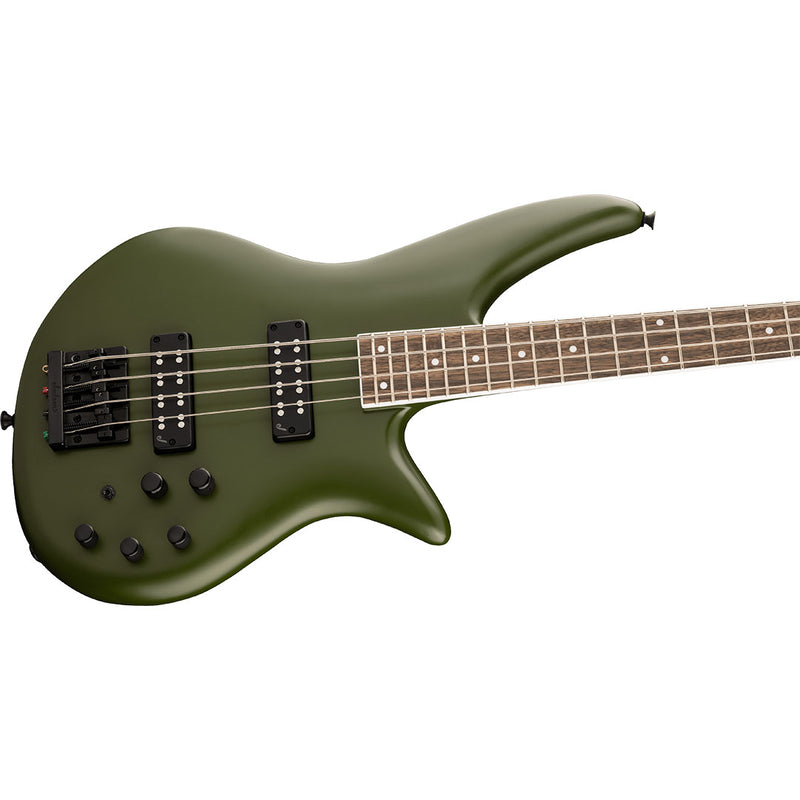 Bajo Eléctrico Jackson X Series Spectra Bass SBX IV con diapasón de Laurel - Matte Army Drab