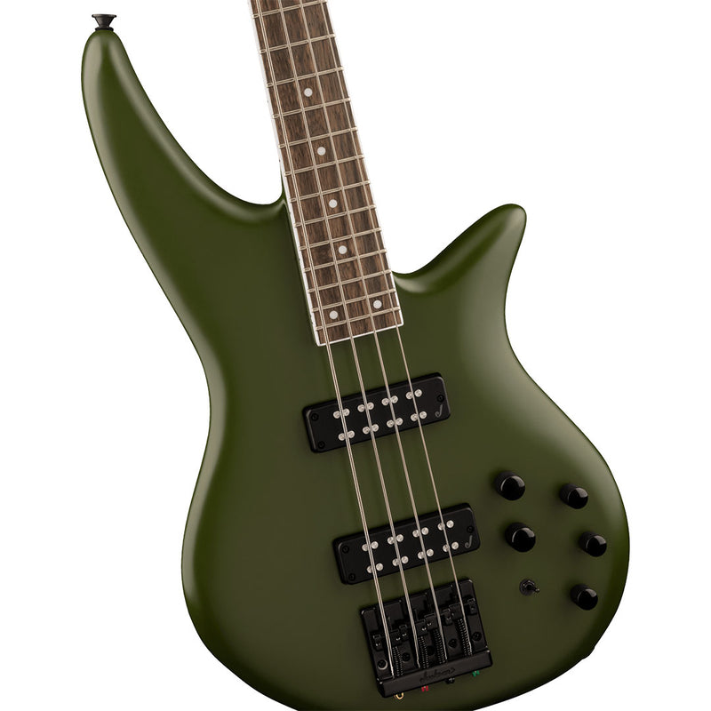 Bajo Eléctrico Jackson X Series Spectra Bass SBX IV con diapasón de Laurel - Matte Army Drab