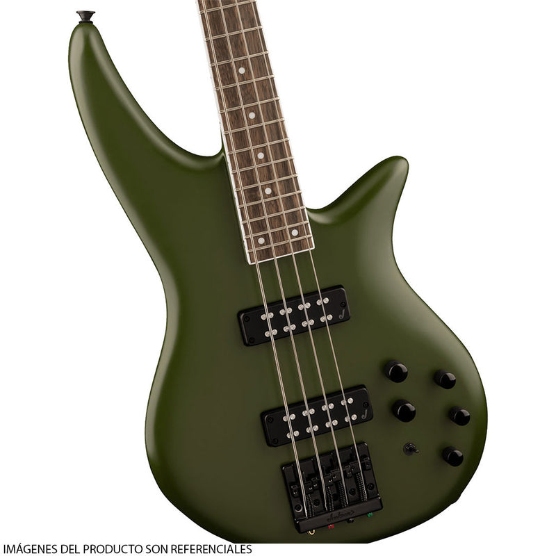 Bajo Eléctrico Jackson X Series Spectra Bass SBX IV con diapasón de Laurel - Matte Army Drab