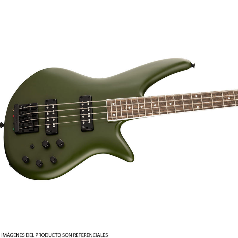 Bajo Eléctrico Jackson X Series Spectra Bass SBX IV con diapasón de Laurel - Matte Army Drab