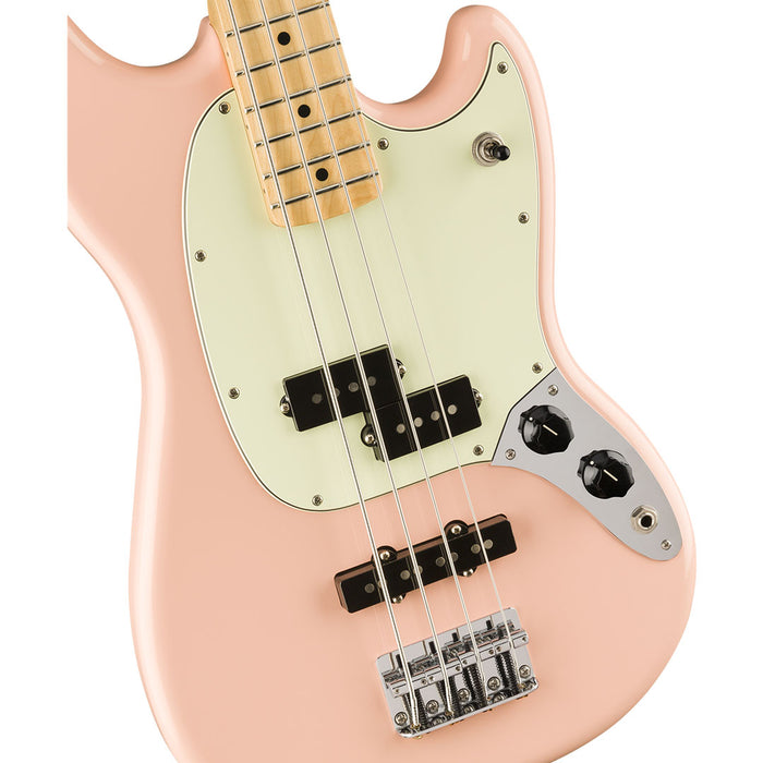 Bajo Eléctrico Fender Player Limited Edition PJ Mustang con mástil de maple - Shell Pink