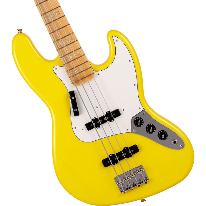 Bajo Eléctrico Fender Made in Japan Limited International Color Jazz Bass con mástil de Maple - Monaco Yellow