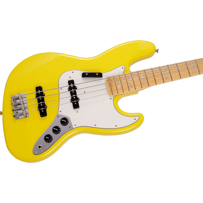 Bajo Eléctrico Fender Made in Japan Limited International Color Jazz Bass con mástil de Maple - Monaco Yellow