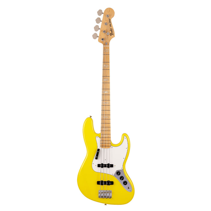 Bajo Eléctrico Fender Made in Japan Limited International Color Jazz Bass con mástil de Maple - Monaco Yellow