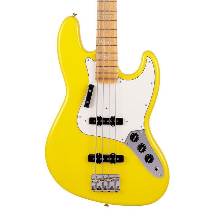 Bajo Eléctrico Fender Made in Japan Limited International Color Jazz Bass con mástil de Maple - Monaco Yellow