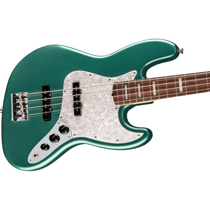 Bajo Eléctrico Fender Artist Series Adam Clayton Jazz Bass con mástil de Palo Rosa - Sherwood Green Metallic
