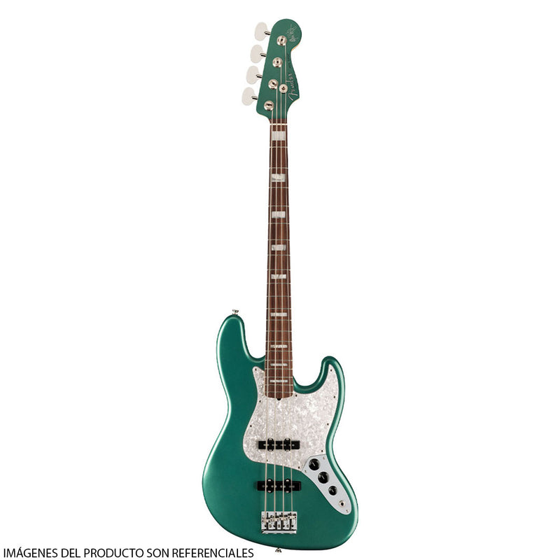Bajo Eléctrico Fender Artist Signature Adam Clayton Jazz Bass® con diapasón de Palo Rosa - Sherwood Green Metallic