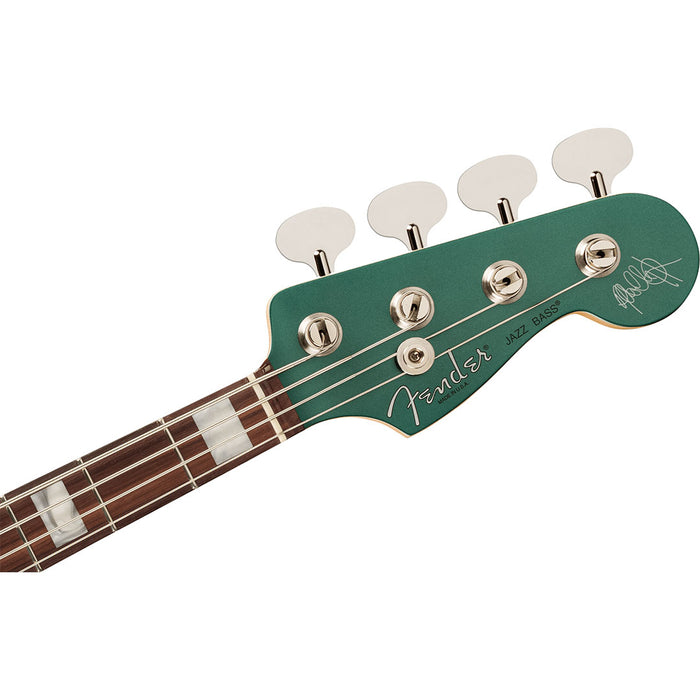 Bajo Eléctrico Fender Artist Series Adam Clayton Jazz Bass con mástil de Palo Rosa - Sherwood Green Metallic
